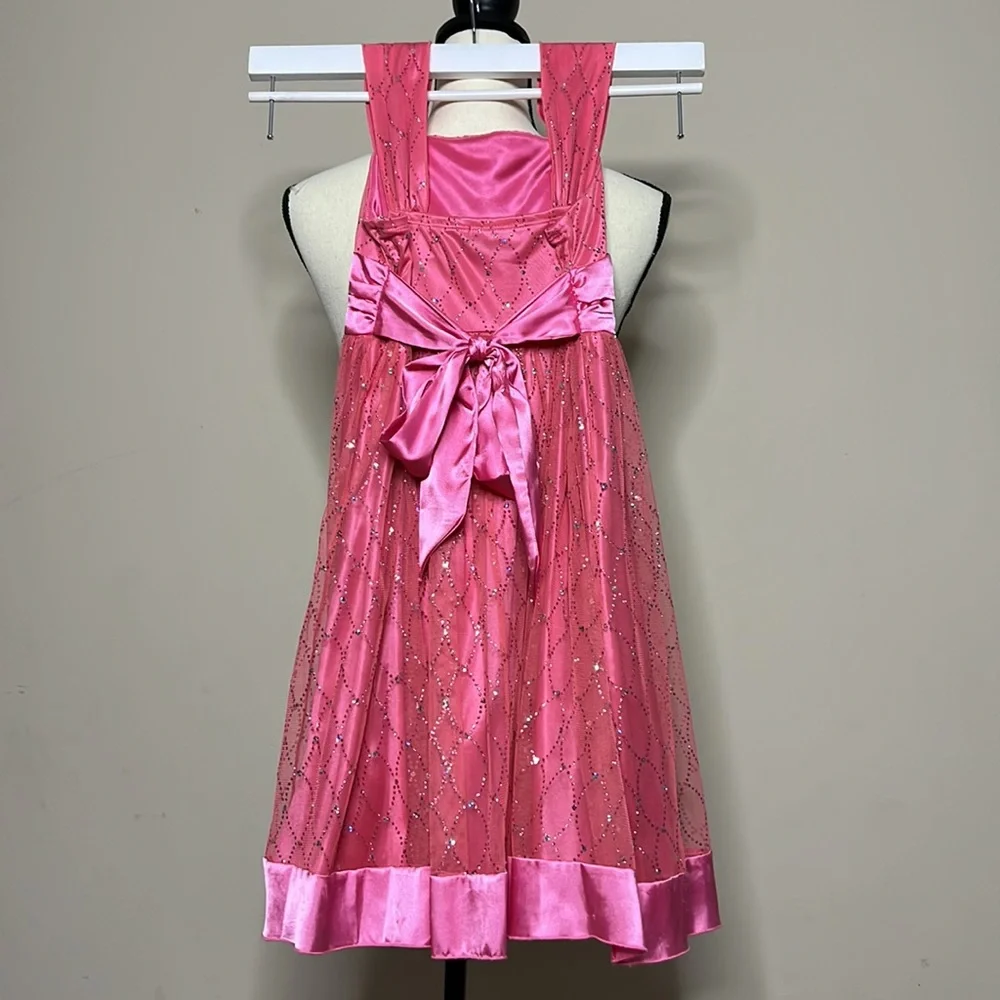 🎀Girl Pink Sparkly Dress - Picture 6 of 8